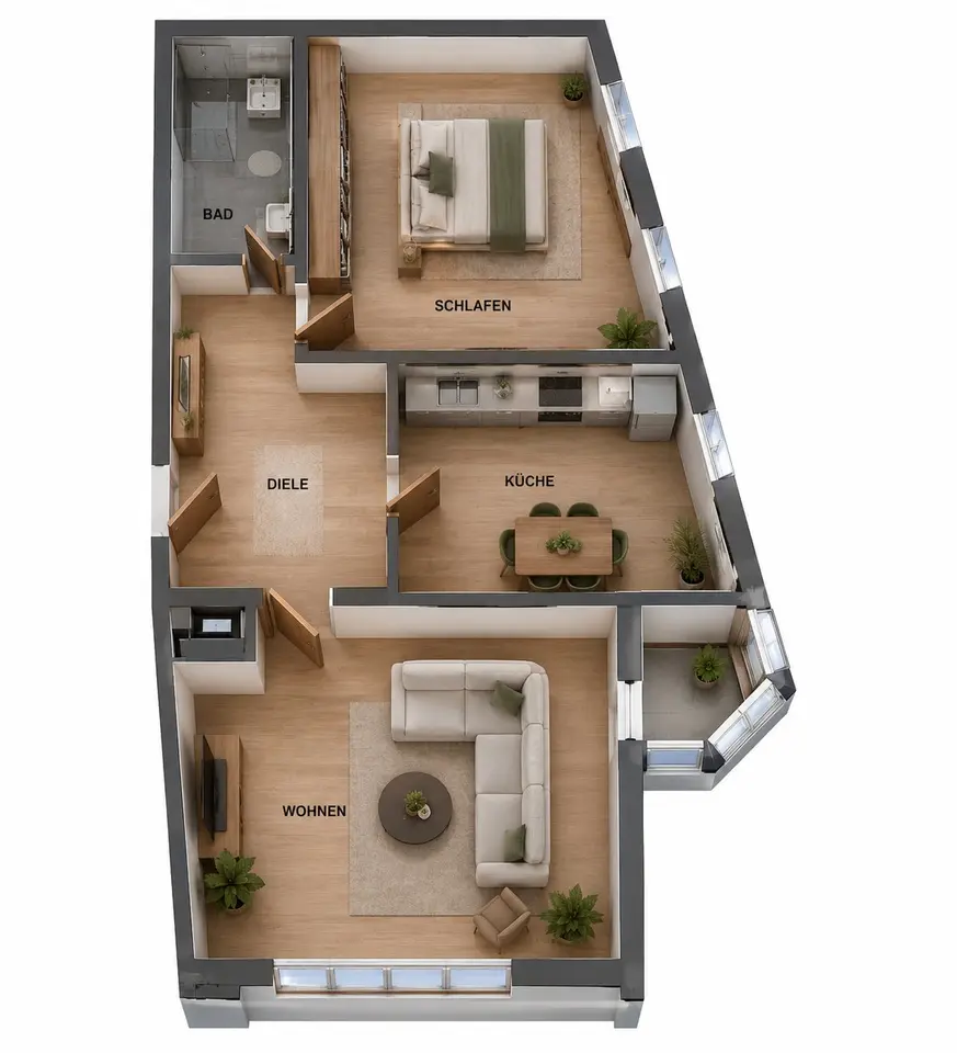 2 Zimmer Wohnung mit 57 m² in Eisenach – Bild 5