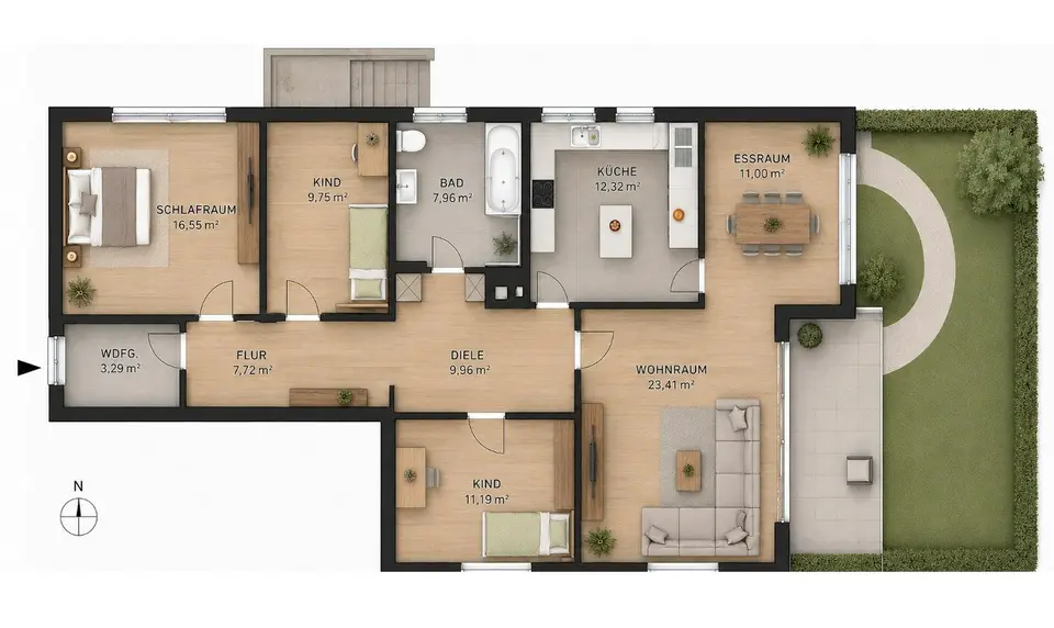 5 Zimmer Wohnung mit 112 m² in Oldenburg – Bild 5