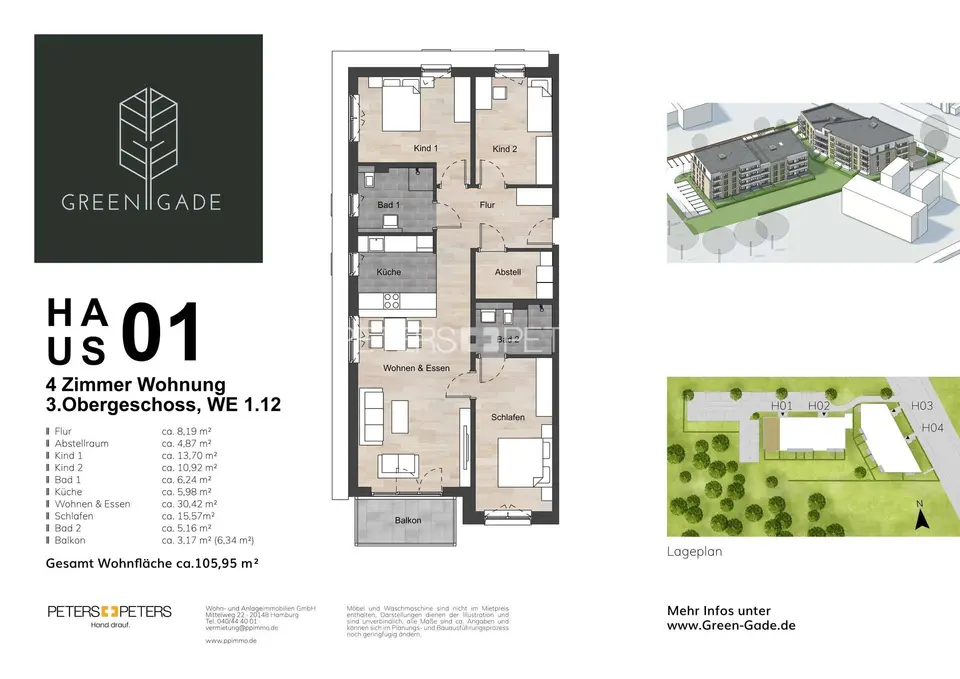 4 Zimmer Wohnung mit 110 m² in Neumünster – Bild 9