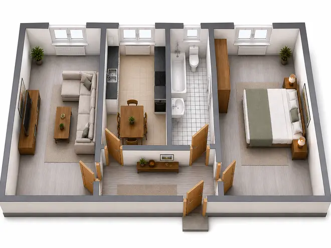 3 Zimmer Wohnung mit 50 m² in Gelsenkirchen – Bild 1