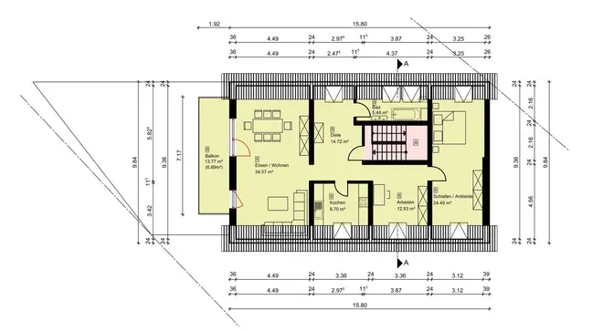 3 Zimmer Wohnung mit 107 m² in Saarbrücken – Bild 10