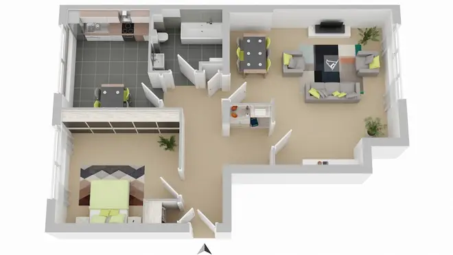 2 Zimmer Wohnung mit 57 m² in Braunschweig – Bild 3