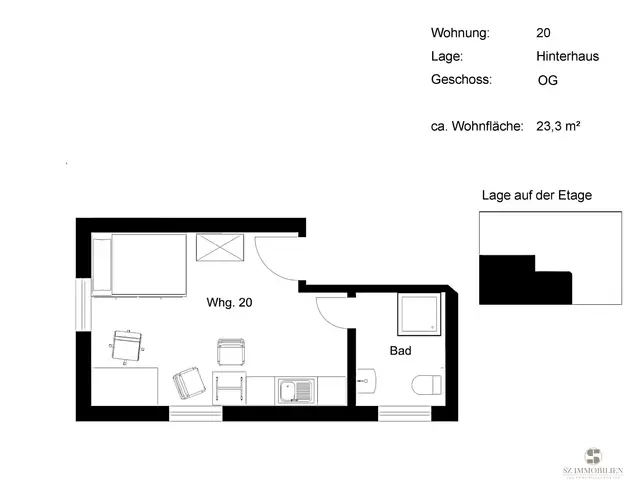 1 Zimmer Wohnung mit 23 m² in Marburg – Bild 7
