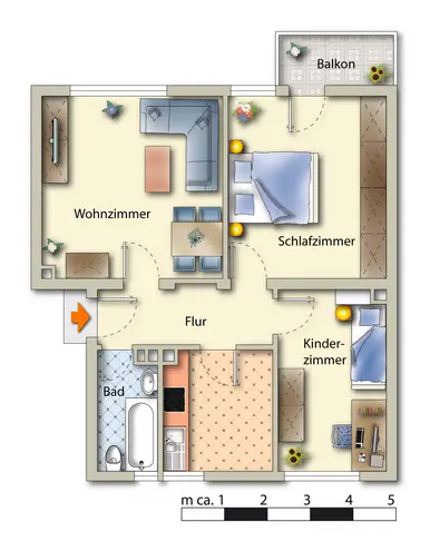 4 Zimmer Wohnung mit 59 m² in Gelsenkirchen – Bild 9