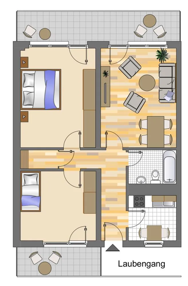 3 Zimmer Wohnung mit 72 m² in Neuss – Bild 2