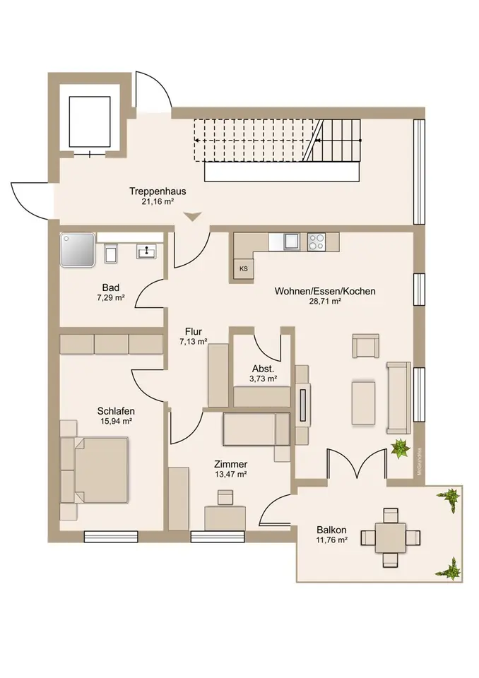 3 Zimmer Wohnung mit 80 m² in Wetzlar – Bild 9