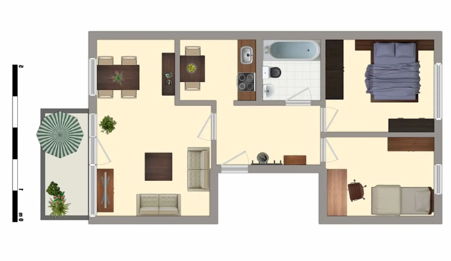 3 Zimmer Wohnung mit 56 m² in Dessau-Roßlau – Bild 7