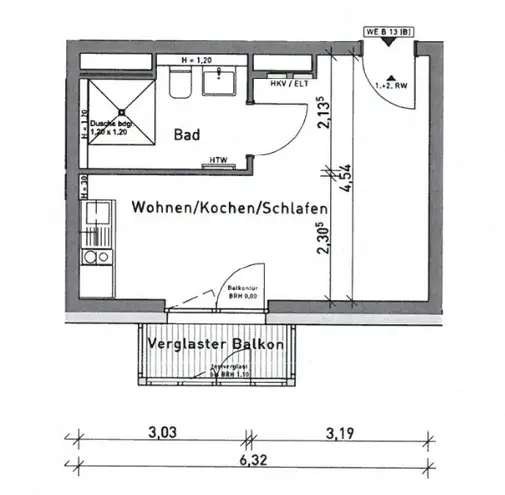 1 Zimmer Wohnung mit 29 m² in Berlin – Bild 6