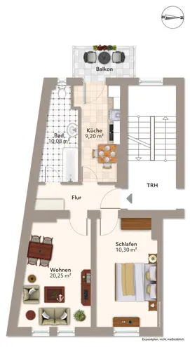 2 Zimmer Wohnung mit 54 m² in Magdeburg – Bild 11