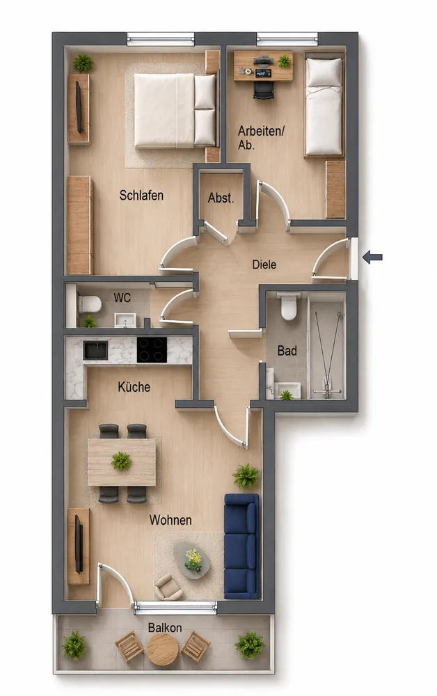 3 Zimmer Wohnung mit 67 m² in Bonn – Bild 9