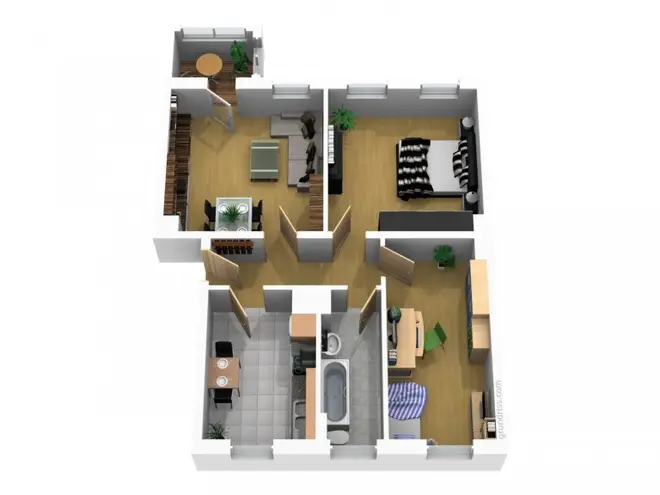 3 Zimmer Wohnung mit 70 m² in Magdeburg – Bild 2