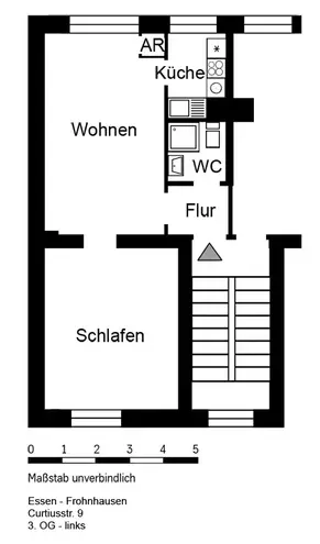 3 Zimmer Wohnung mit 52 m² in Essen – Bild 6