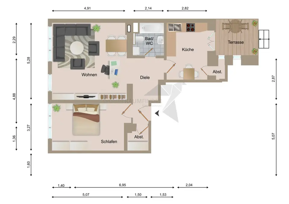 2 Zimmer Wohnung mit 73 m² in Zwickau – Bild 7