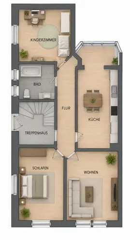 4 Zimmer Wohnung mit 87 m² in Essen – Bild 2