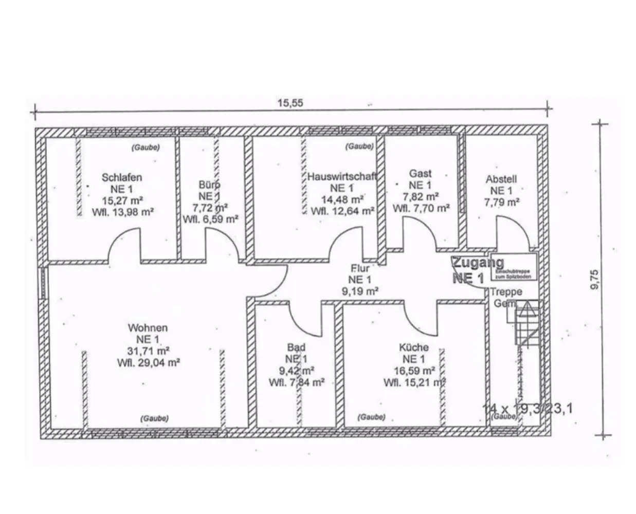 5 Zimmer Wohnung mit 110 m² in Wiesbaden – Bild 1