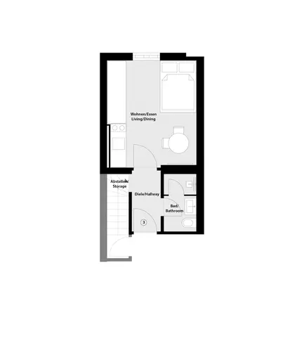 1 Zimmer Wohnung mit 21 m² in Regensburg – Bild 11