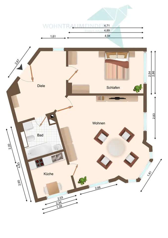 2 Zimmer Wohnung mit 63 m² in Zwickau – Bild 7