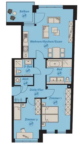 3 Zimmer Wohnung mit 85 m² in Leipzig – Bild 9