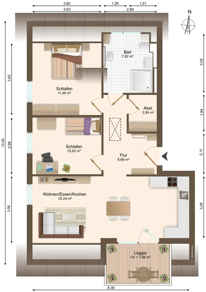Studio mit 45 m² in Bielefeld – Bild 5