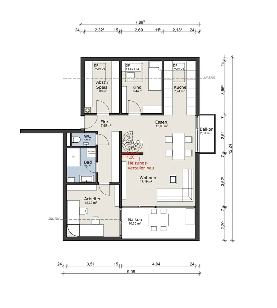 5 Zimmer Wohnung mit 102 m² in Aalen – Bild 1
