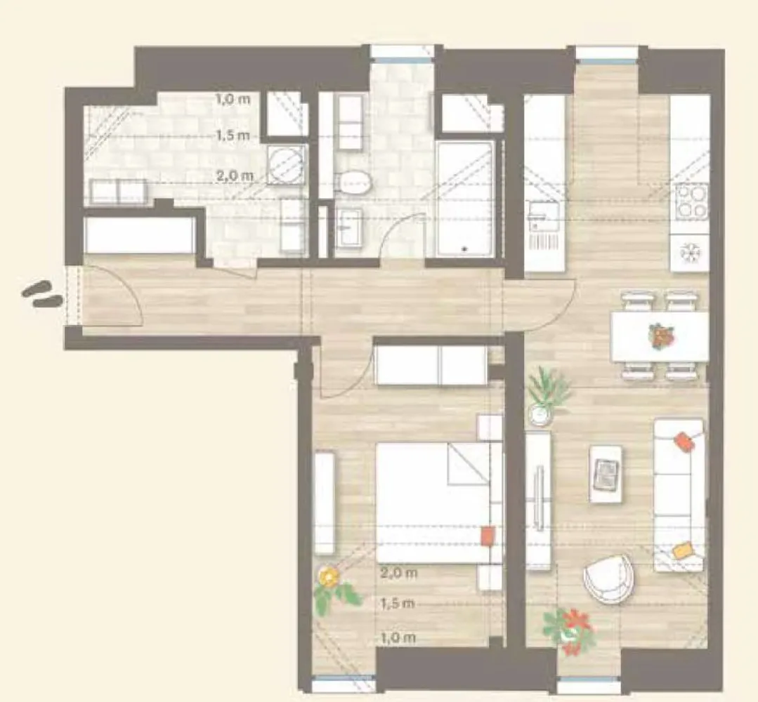 2 Zimmer Wohnung mit 58 m² in Bamberg – Bild 8