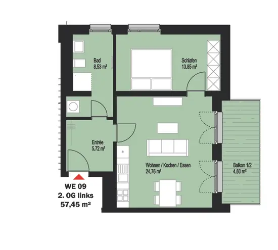 2 Zimmer Wohnung mit 57 m² in Leipzig – Bild 11