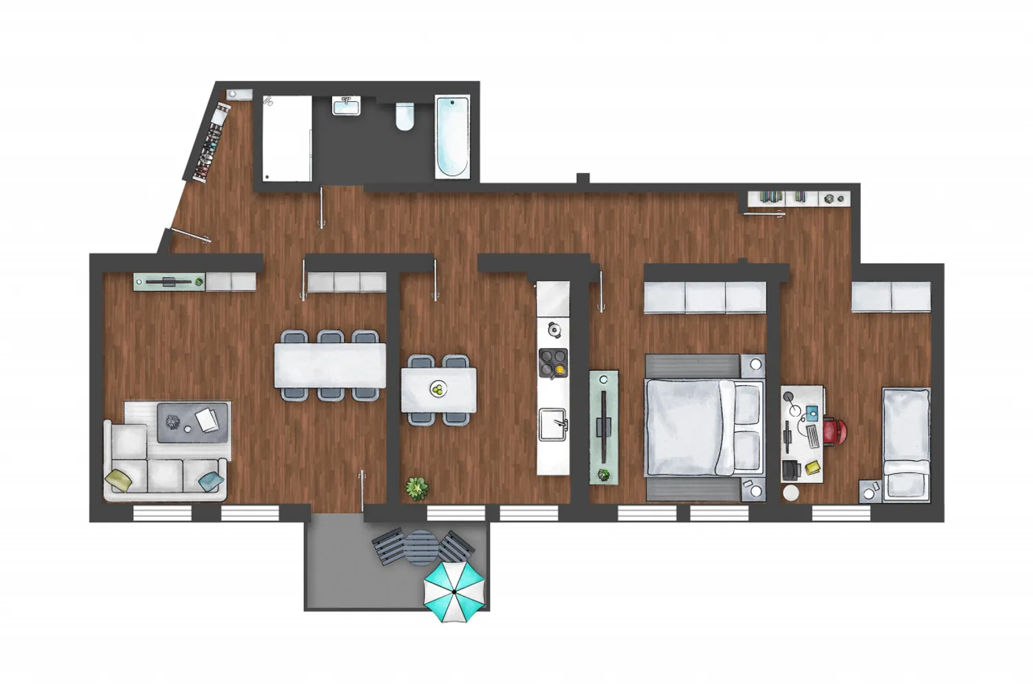 3 Zimmer Wohnung mit 89 m² in Plauen – Bild 2