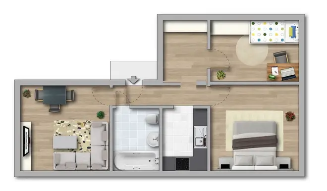 3 Zimmer Wohnung mit 57 m² in Magdeburg – Bild 9