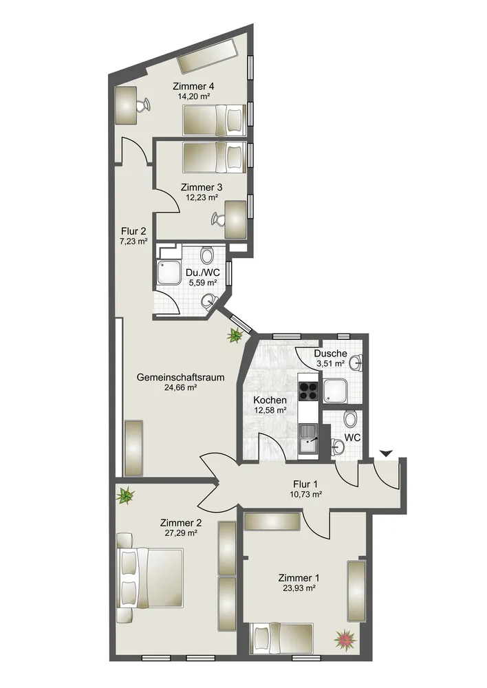 5 Zimmer Wohnung mit 143 m² in Halle (Saale) – Bild 7