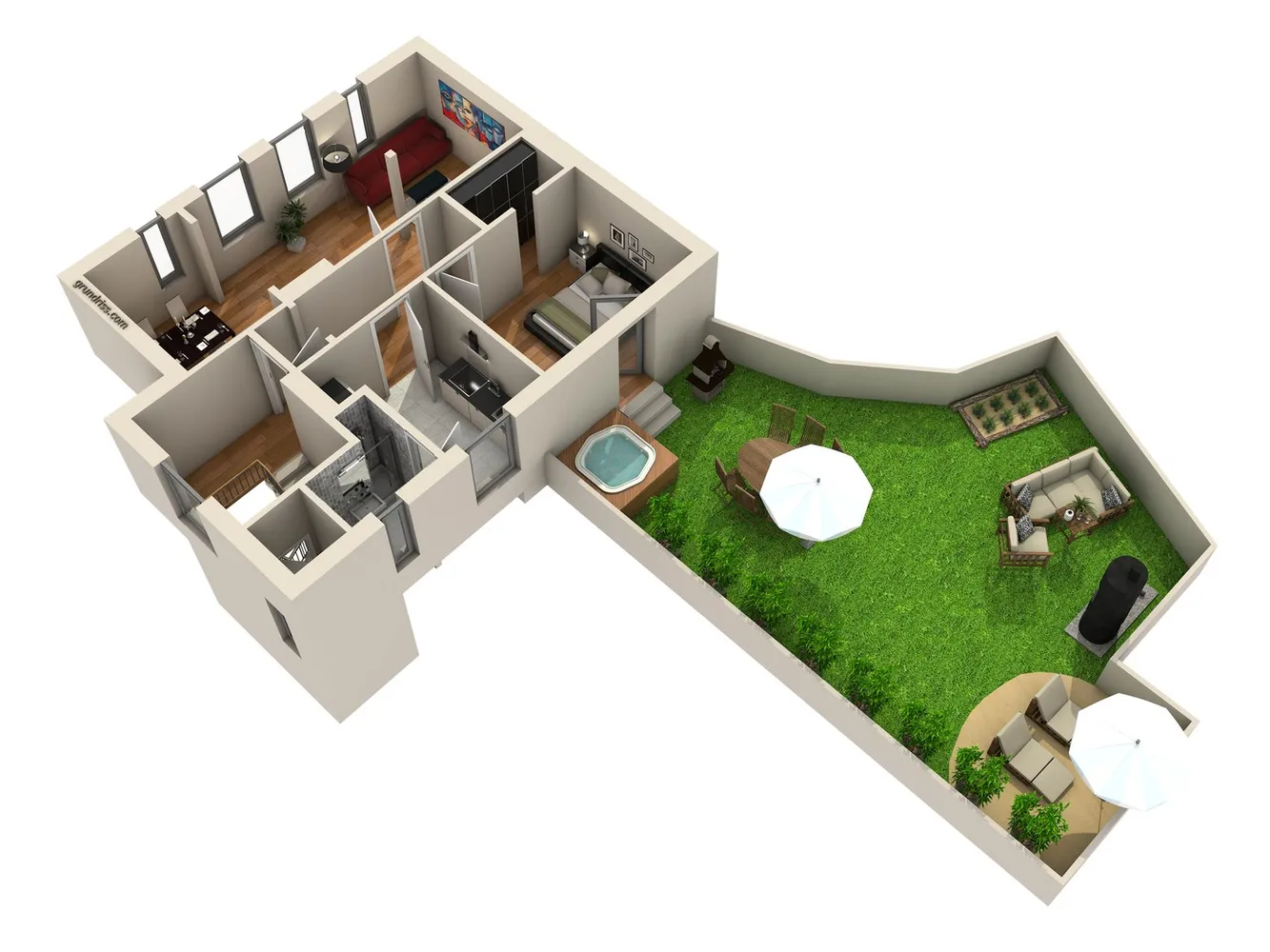 2 Zimmer Wohnung mit 63 m² in Hamburg – Bild 1