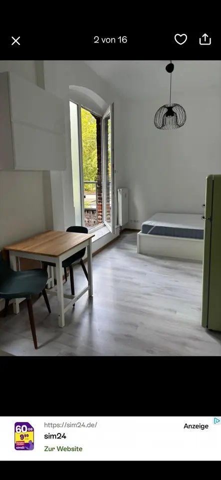Studio mit 30 m² in Köln – Bild 1