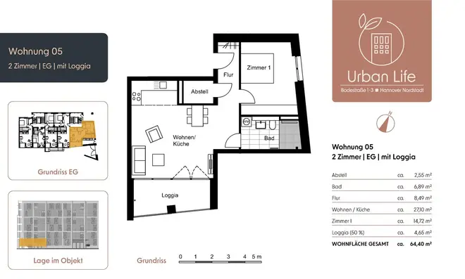 2 Zimmer Wohnung mit 64 m² in Hannover – Bild 9