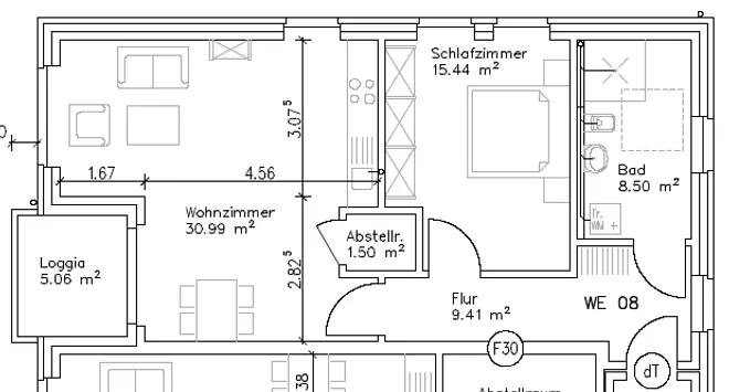2 Zimmer Wohnung mit 68 m² in Münster – Bild 9