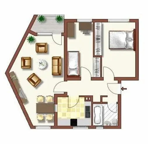 3 Zimmer Wohnung mit 66 m² in Krefeld – Bild 2