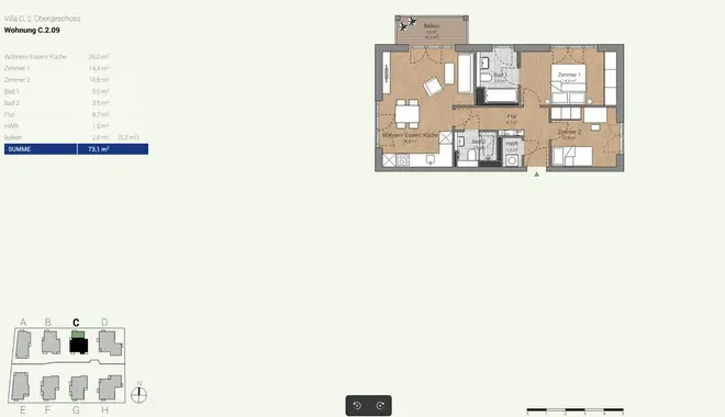 3 Zimmer Wohnung mit 73 m² in Potsdam – Bild 5