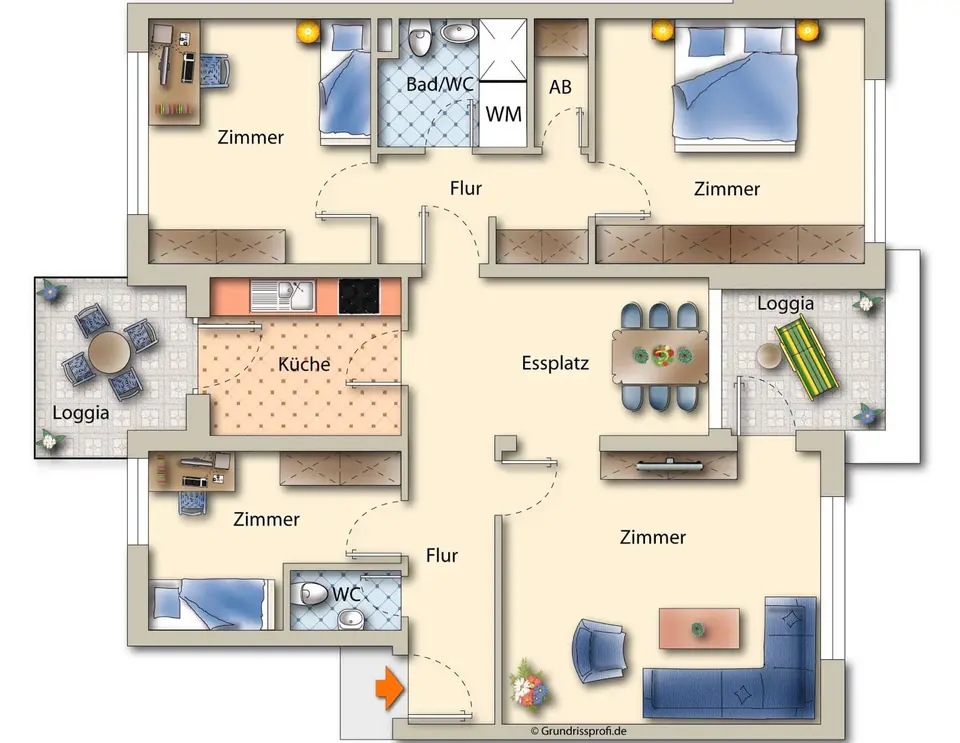 5 Zimmer Wohnung mit 100 m² in Göttingen – Bild 8