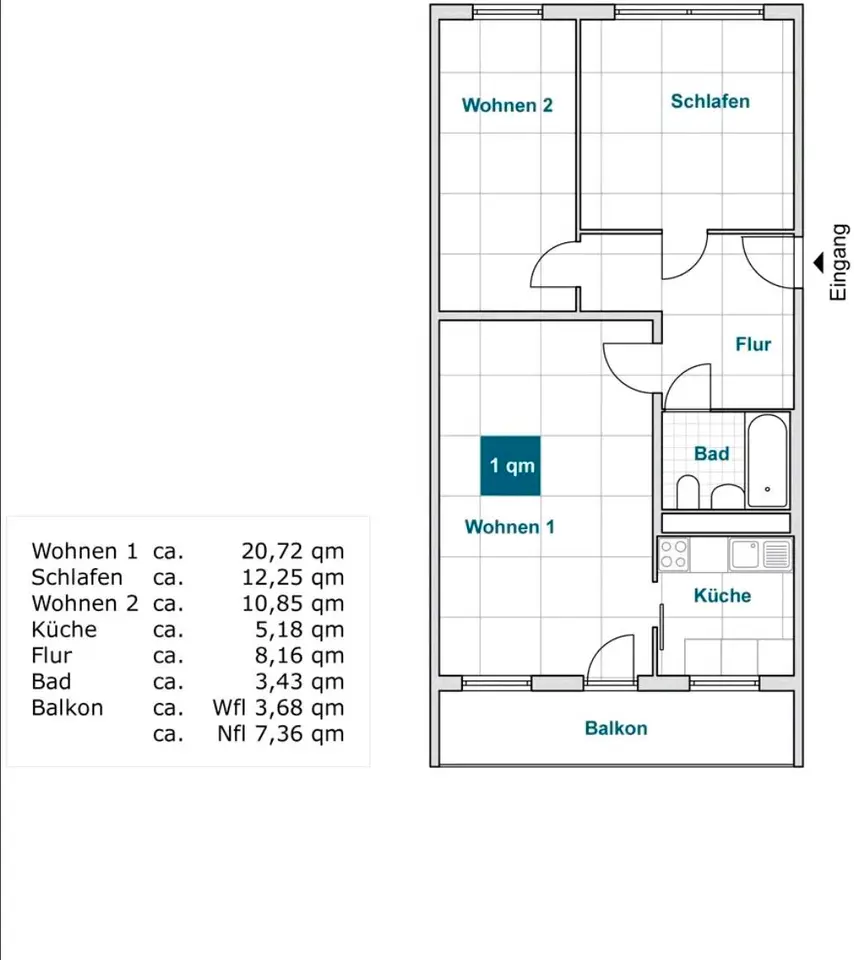 3 Zimmer Wohnung mit 64 m² in Dresden – Bild 10