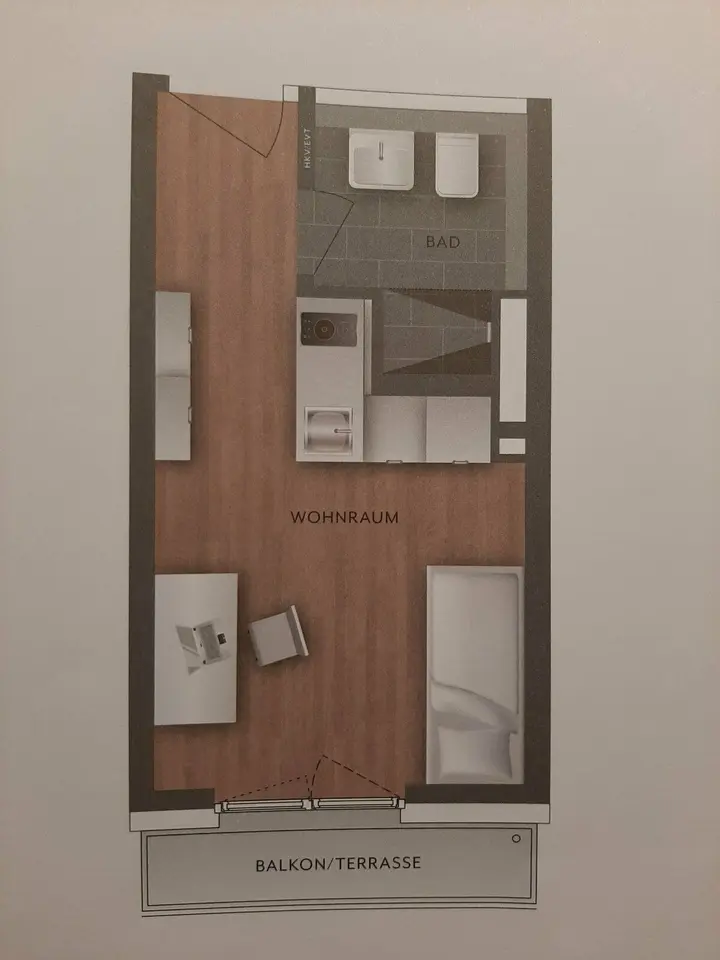 Studio mit 20 m² in München – Bild 5