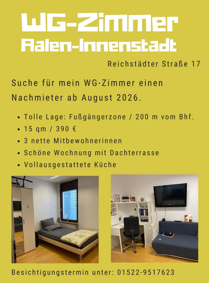 WG-Zimmer mit 13 m² in Aalen – Bild 10
