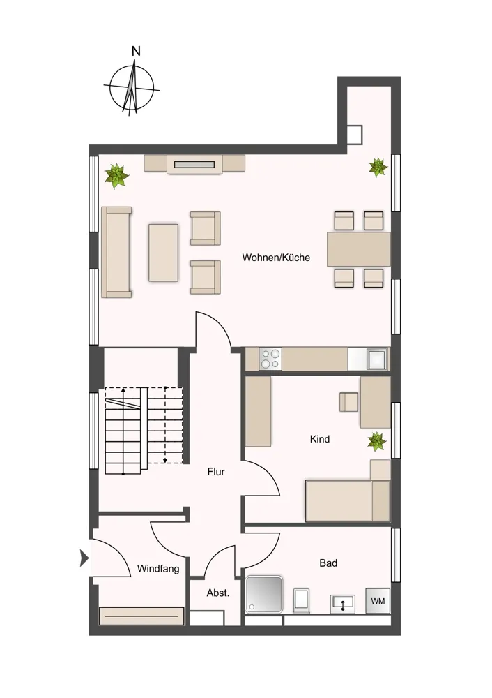 4 Zimmer Wohnung mit 116 m² in Lübeck – Bild 2