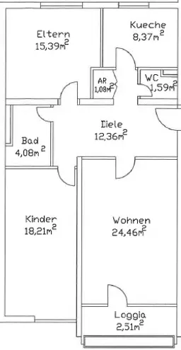 3 Zimmer Wohnung mit 86 m² in Neuss – Bild 9