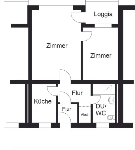 2 Zimmer Wohnung mit 47 m² in Braunschweig – Bild 2