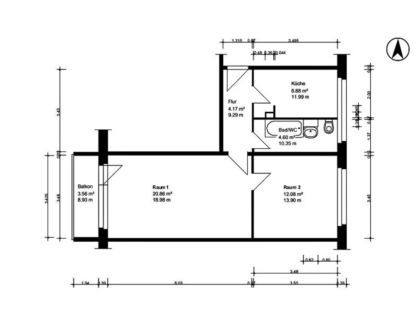 2 Zimmer Wohnung mit 51 m² in Halle (Saale) – Bild 8