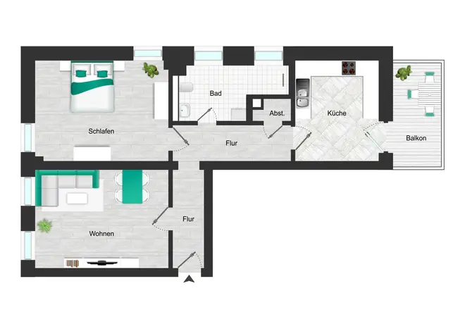 2 Zimmer Wohnung mit 64 m² in Chemnitz – Bild 9