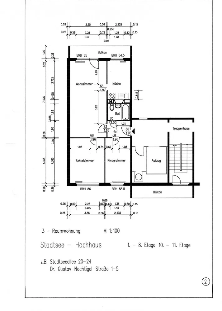 3 Zimmer Wohnung mit 71 m² in Stendal – Bild 2