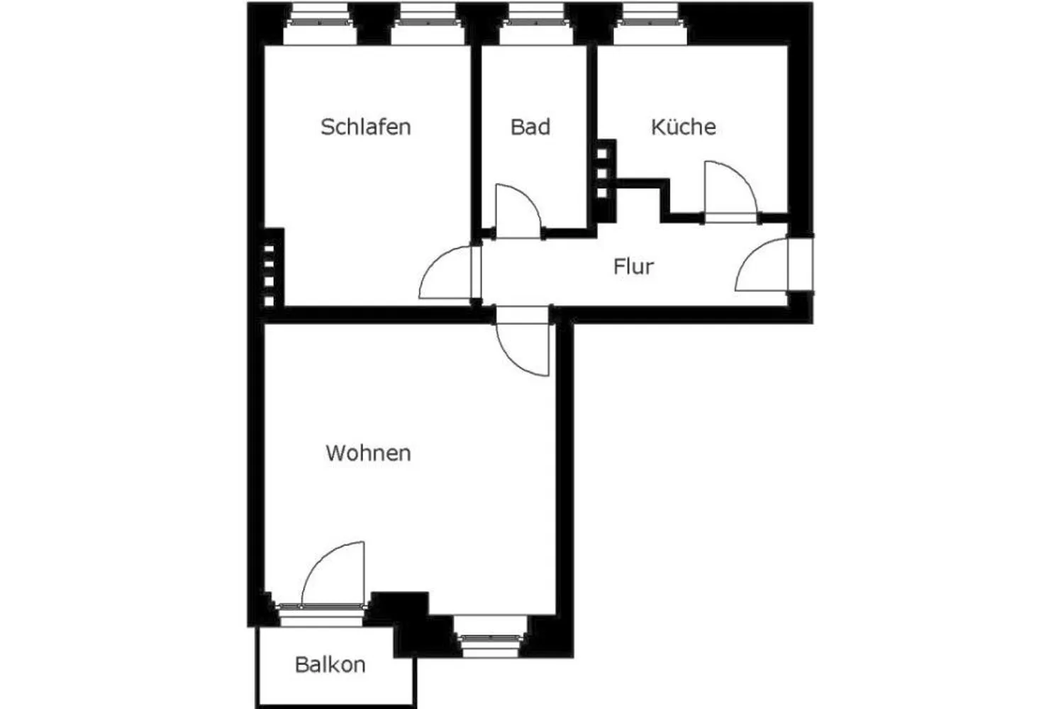 2 Zimmer Wohnung mit 56 m² in Plauen – Bild 2