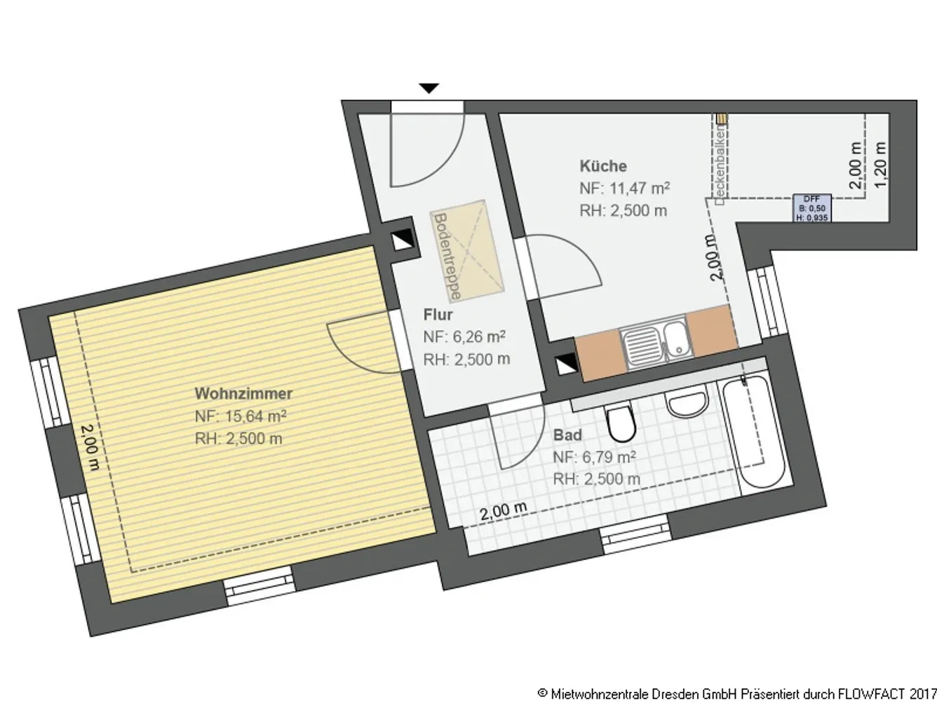 1 Zimmer Wohnung mit 40 m² in Dresden – Bild 5