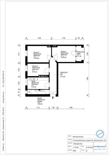 3 Zimmer Wohnung mit 61 m² in Kassel – Bild 11
