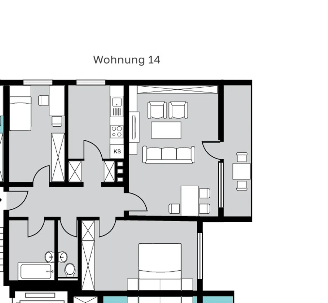 3 Zimmer Wohnung mit 70 m² in Fulda – Bild 1