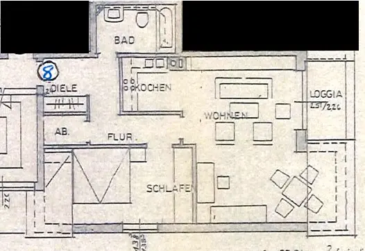 2 Zimmer Wohnung mit 57 m² in Rheine – Bild 2